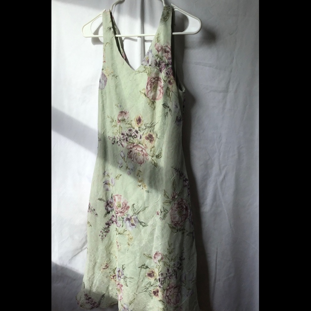 Floral Sleeveless Dress - Petite Size 6
